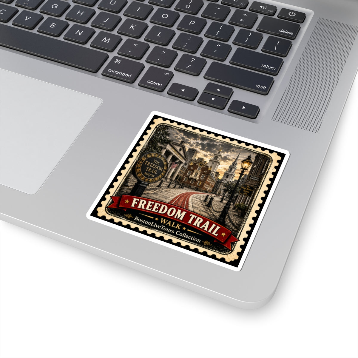 Freedom Trail Sticker — Vintage Boston Landmark Kiss-Cut Sticker