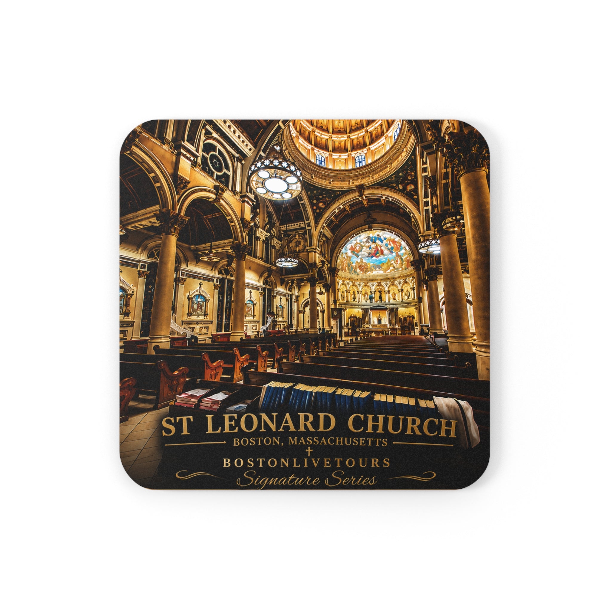 St. Leonards Church Cork-Back Coaster — Vintage  Design