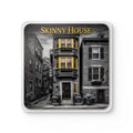 Skinny House Cork-Back Coaster — Vintage Drink Coaster
