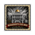 Massachusetts State House— Vintage Boston Landmark Kiss-Cut Sticker