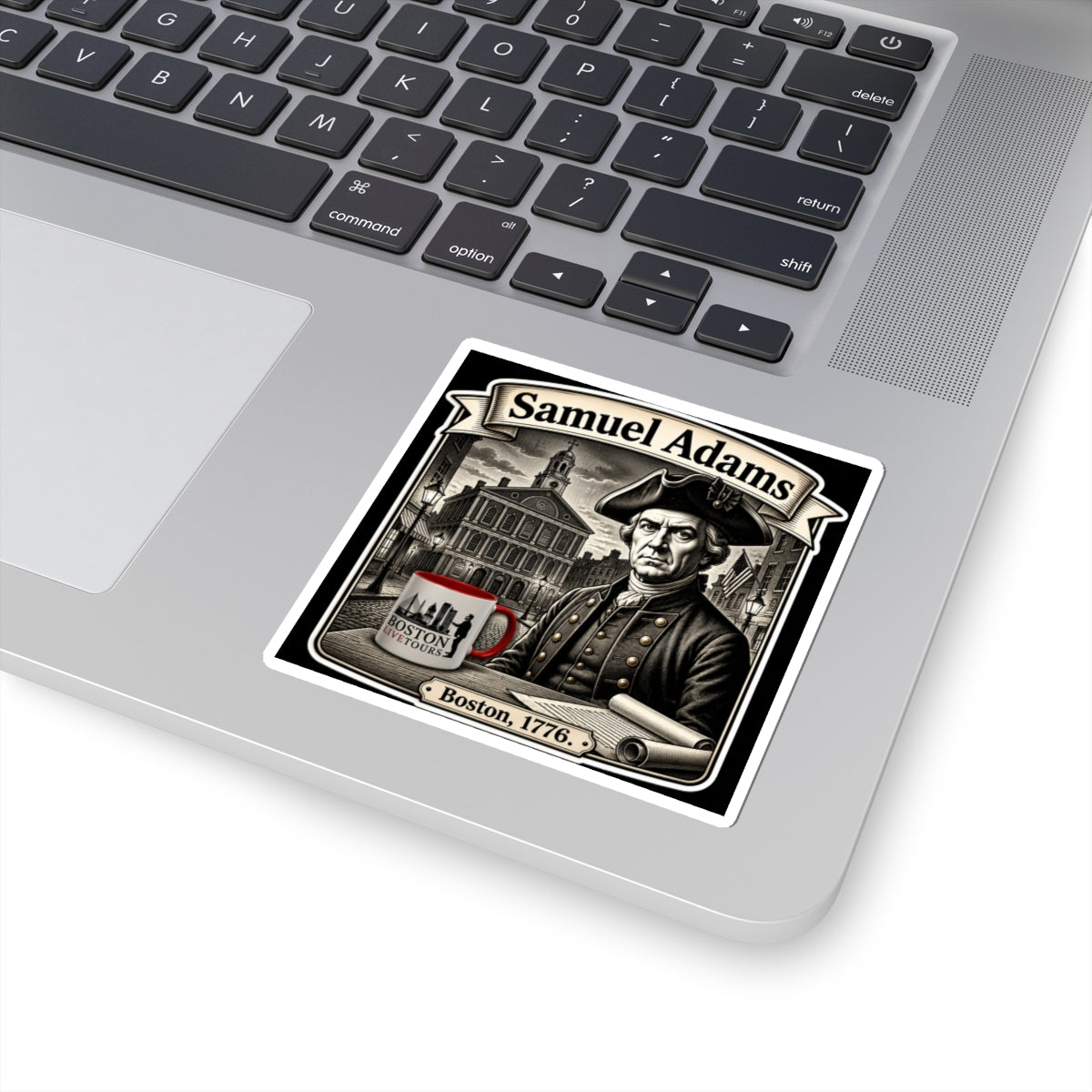 Copy of Copps Hill Burying Ground — Vintage Boston Landmark Kiss-Cut Sticker