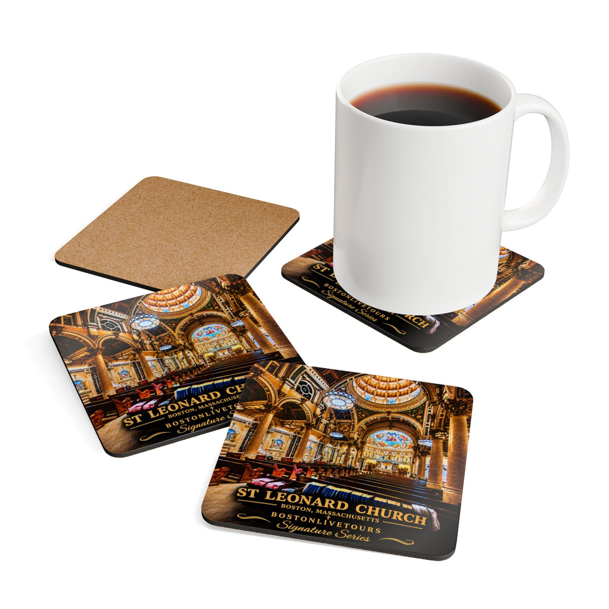 St. Leonards Church Cork-Back Coaster — Vintage  Design