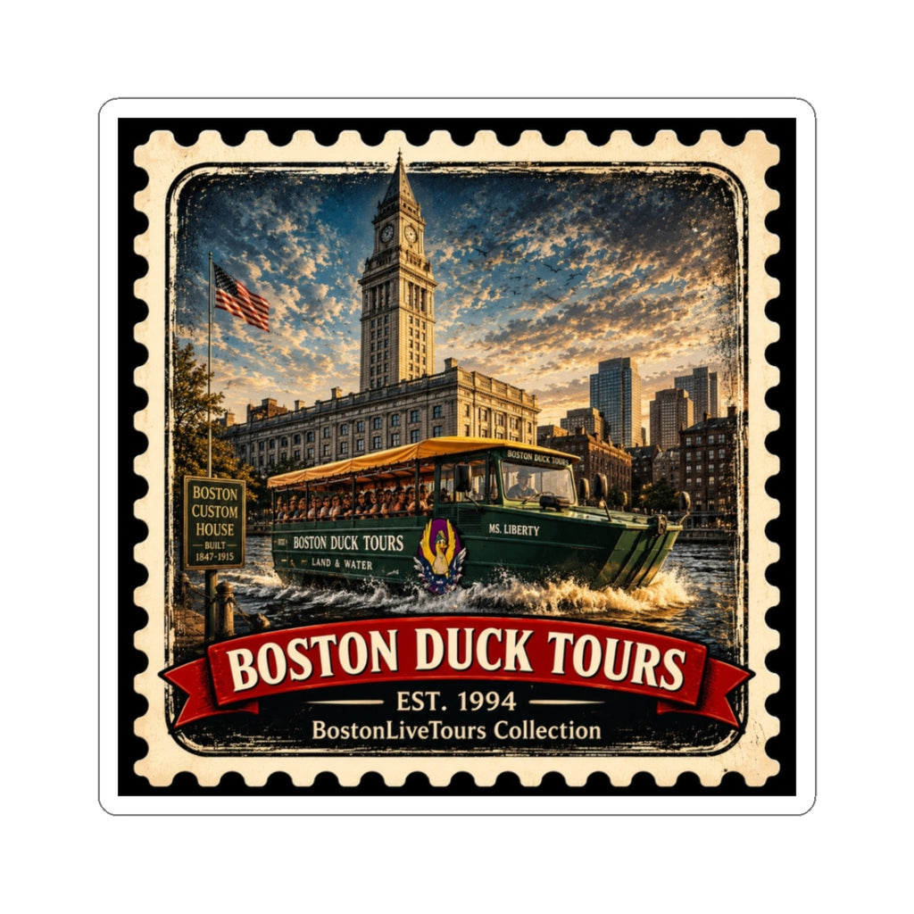Boston Duck Tours — Vintage Boston Landmark Kiss-Cut Sticker