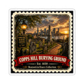 Copps Hill Burying Ground — Vintage Boston Landmark Kiss-Cut Sticker