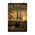 Boston, MA USS Constitution “Old Ironsides” – 12×18 Matte Poster – Historic Wall Art